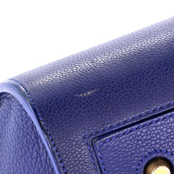 Celine Tie Knot Tote Grainy Leather Medium Blue - Picture 5 of 7